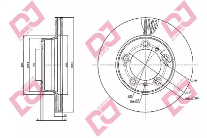 Тормозной диск DJ PARTS BD1785